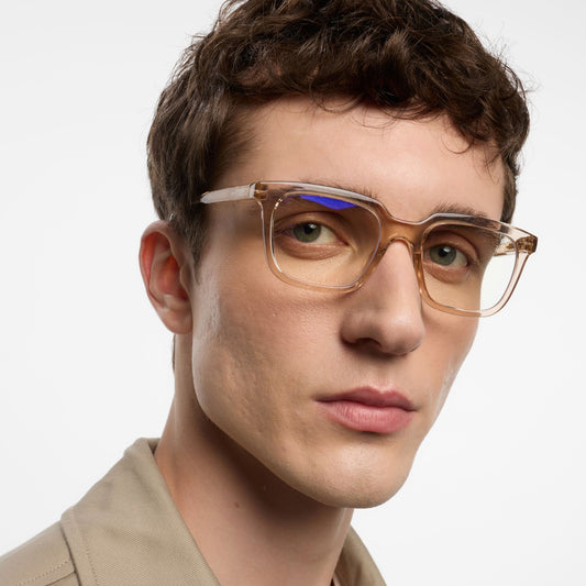 BARNER Holly - Glossy Pink Quartz Blue Light Reading Glasses