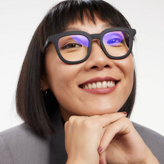 BARNER Osterbro - Matte Black Noir Blue Light Reading Glasses