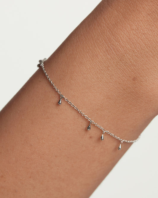 PDPAOLA Teardrop Silver Bracelet - 925 Sterling Silver