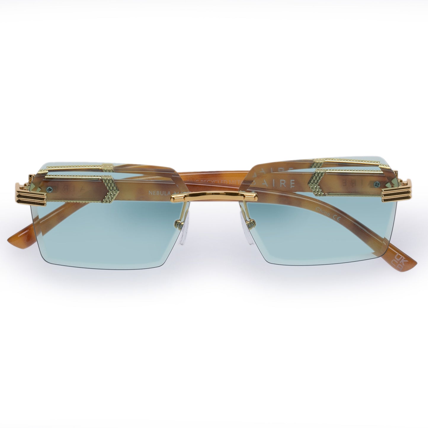 AIRE Nebula Sunglasses - Bright Gold Vintage Tort