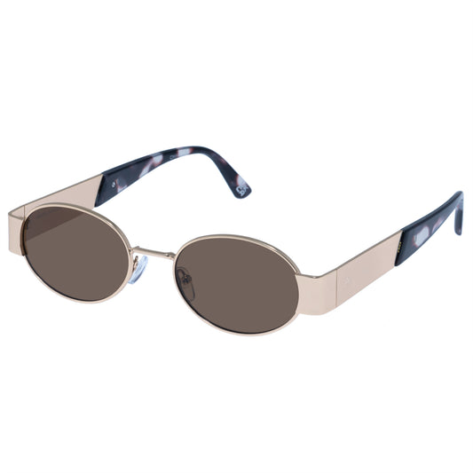 AIRE Mars Sunglasses - Satin Gold Charcoal Tort