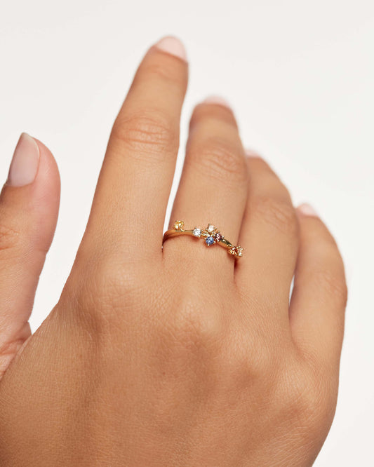 PDPAOLA Five Ring - 925 Sterling Silver / 18K Gold Plating