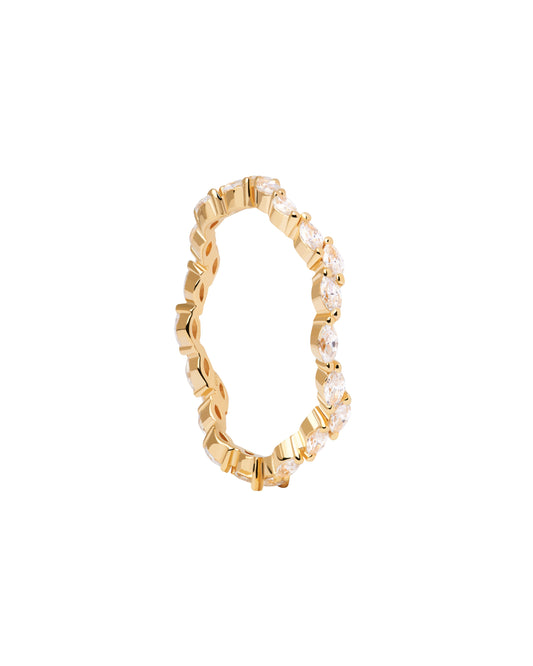 PDPAOLA Lake Ring - 925 Sterling Silver / 18K Gold Plating
