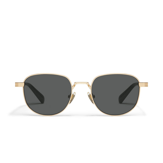 QUAY Born Ready Sunglasses - Gold/Smoke