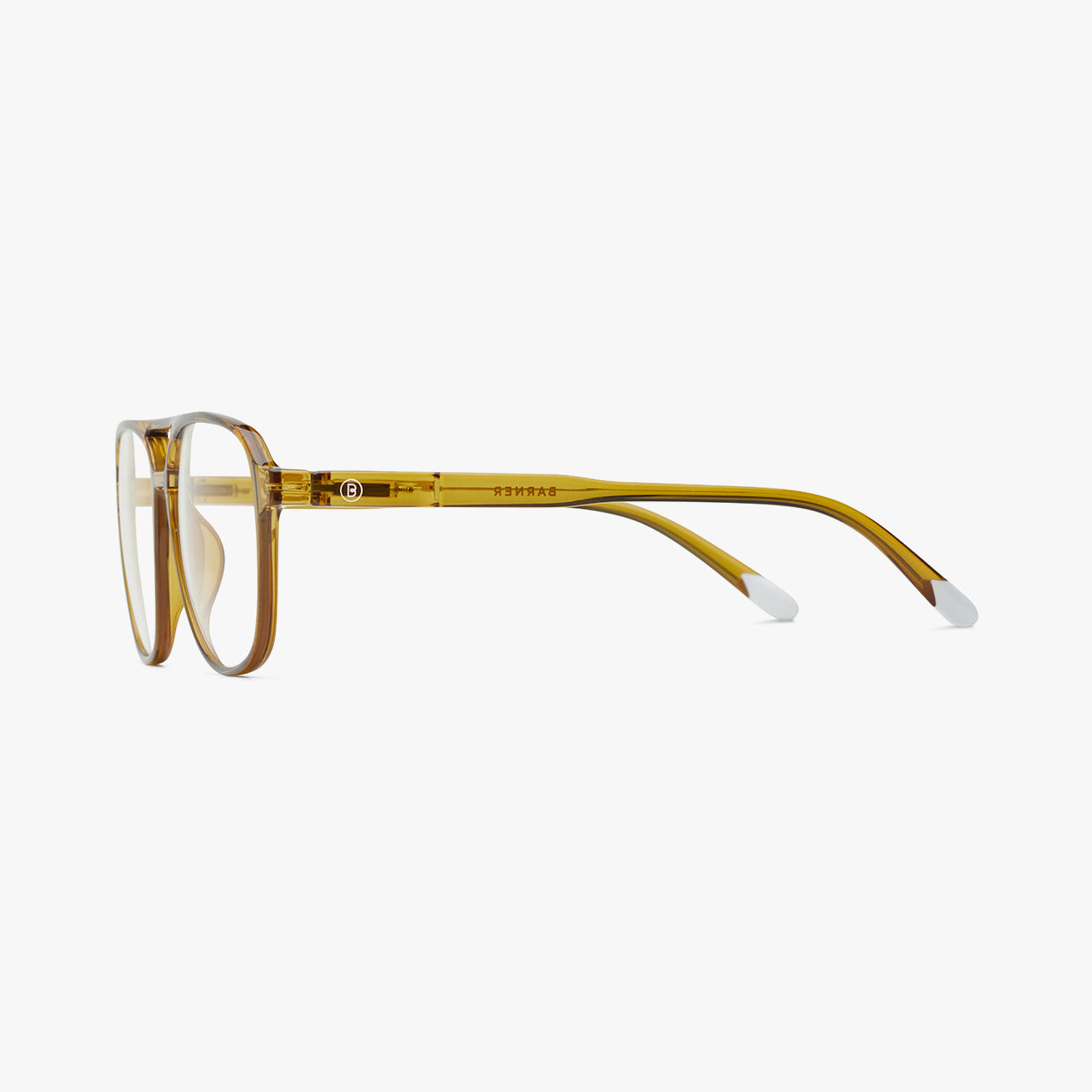 BARNER Brad - Glossy Ecru Olive Blue Light Reading Glasses