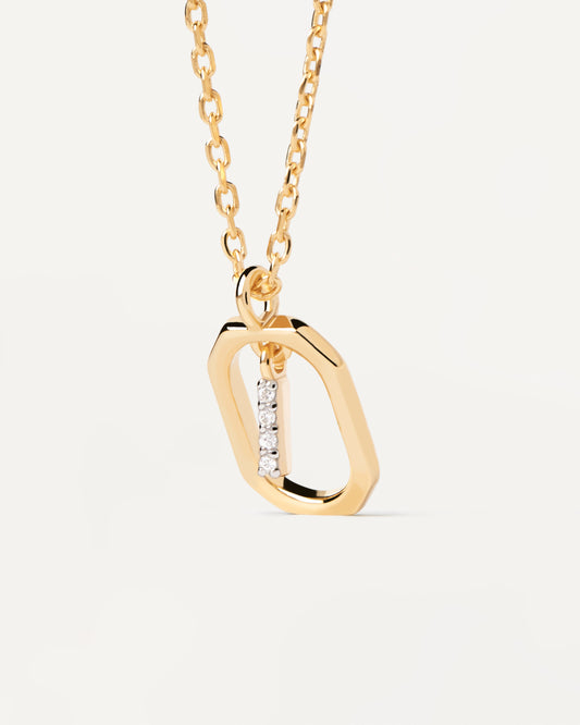 PDPAOLA Mini Letter I Necklace - 925 Sterling Silver / 18K Gold Plating