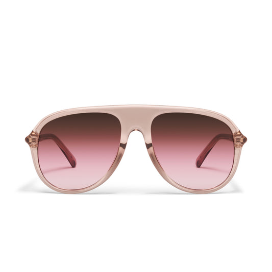 QUAY Chart Topper Sunglasses - Doe/Rouge Glow
