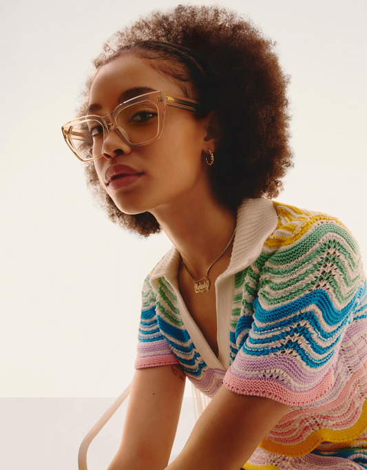 QUAY Tres Chic Optical Eyeglasses - Oat (Exclusively In-Store)