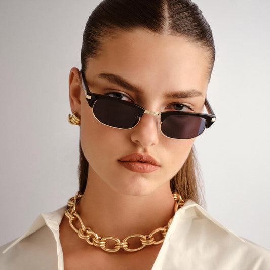 Le Specs Nightingale | Black Smoke Mono