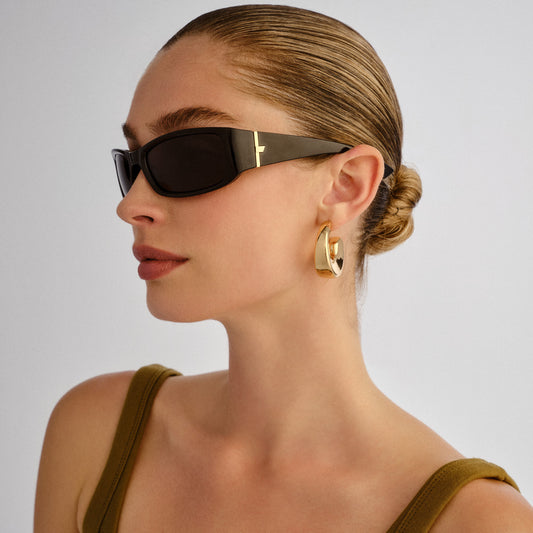 Le Specs Du Jour Sunglasses | Black Smoke Mono