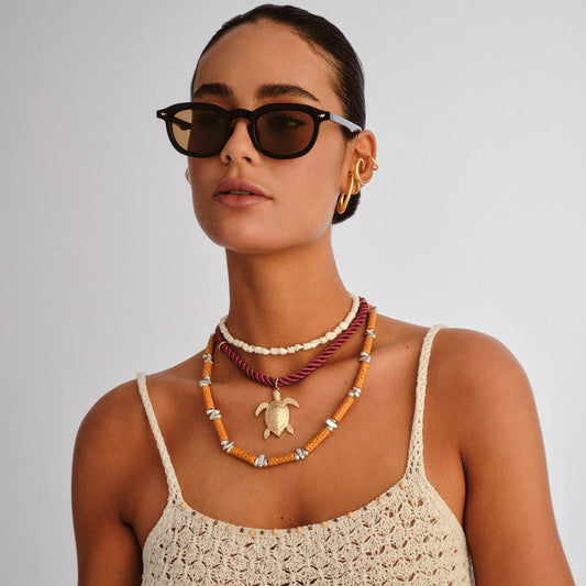 Le Specs Heart Throb Sunglasses | Black Light Brown Mono