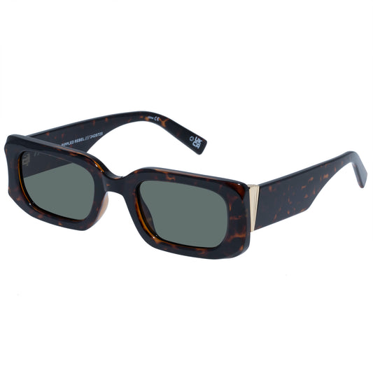 Le Specs Rippled Rebel | Tort Sunglasses (Le Sustain Collection)