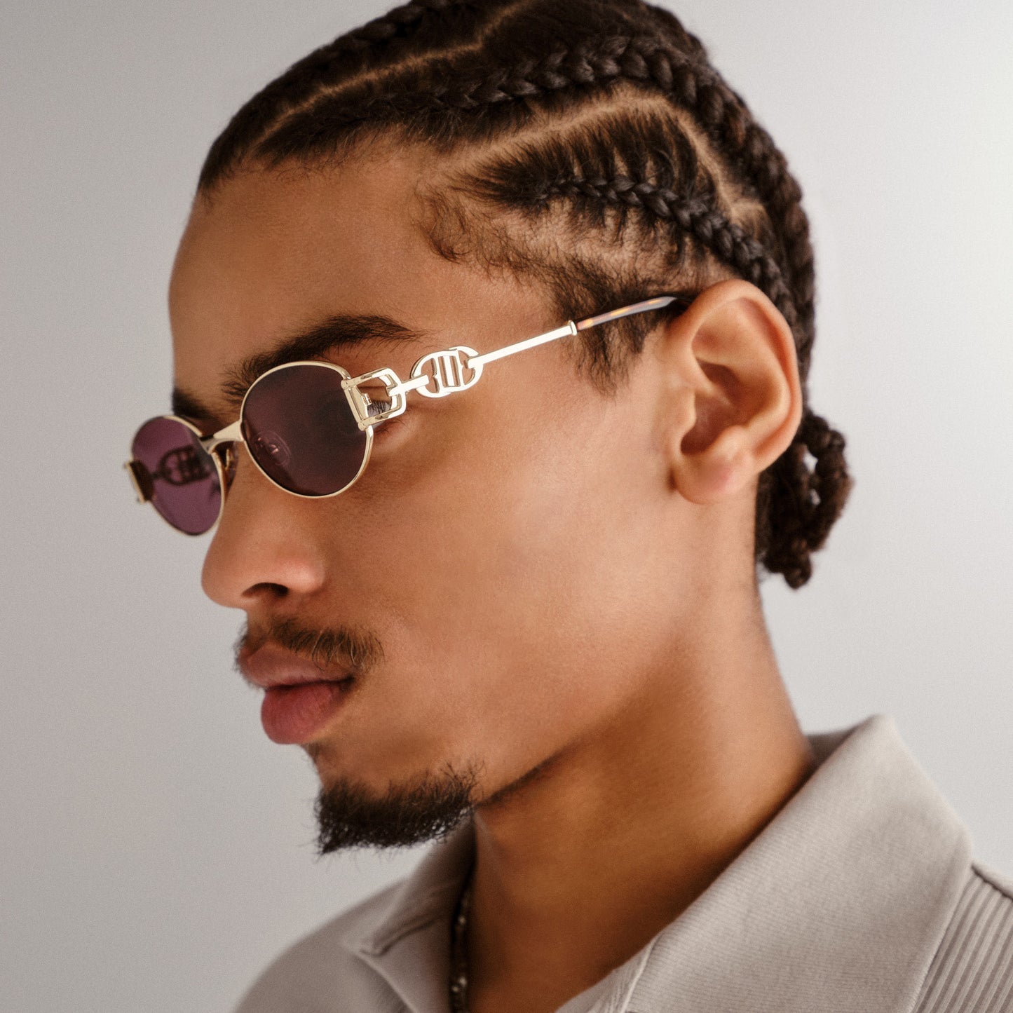 Le Specs The Forbidden | Bright Gold Smokey Brown Mono