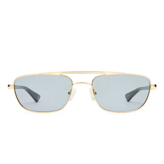 Le Specs Le Mimi Sunglasses | Gold Smoke Tint