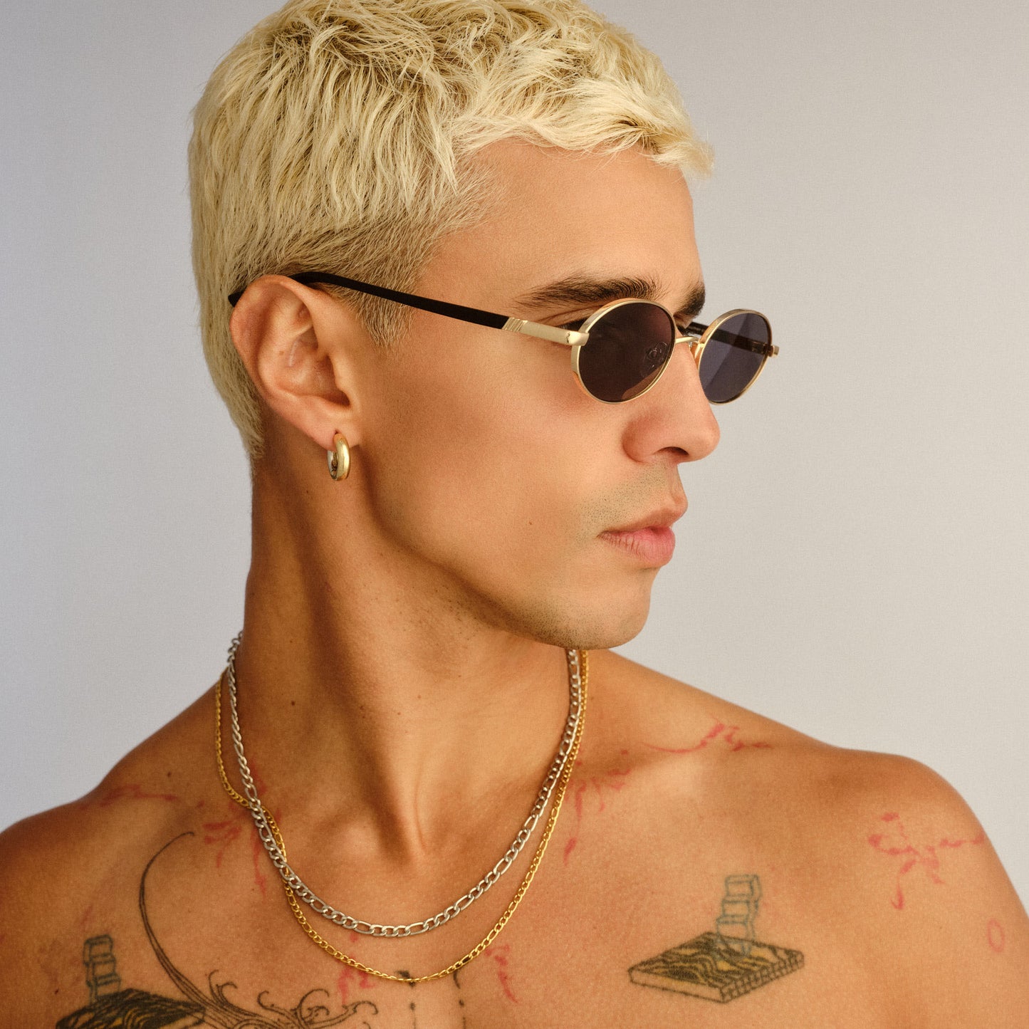Le Specs Icicle Sunglasses | Bright Gold Smoke Mono