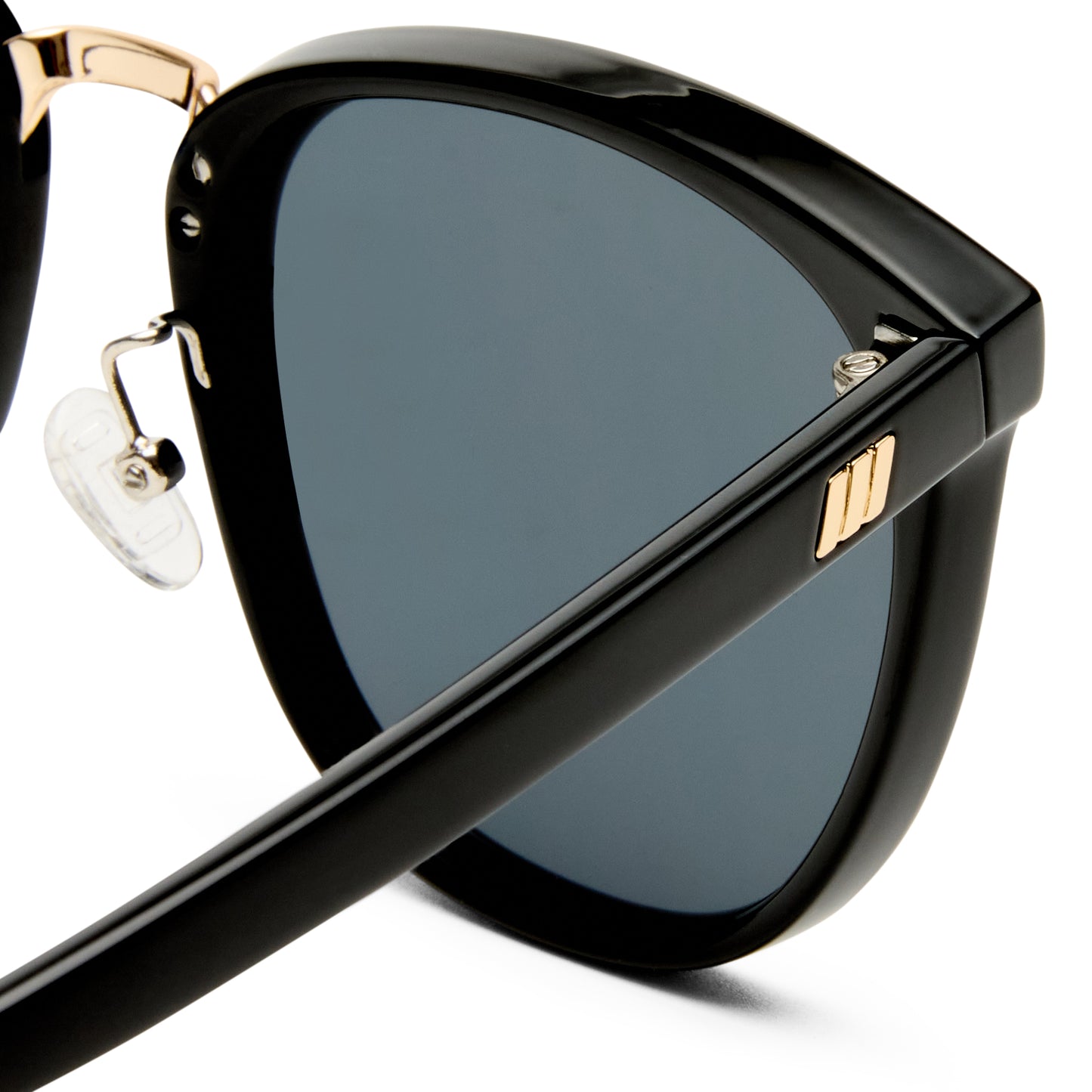 Le Specs Eclipse + Global Fit Sunglasses | Black Smoke Mono