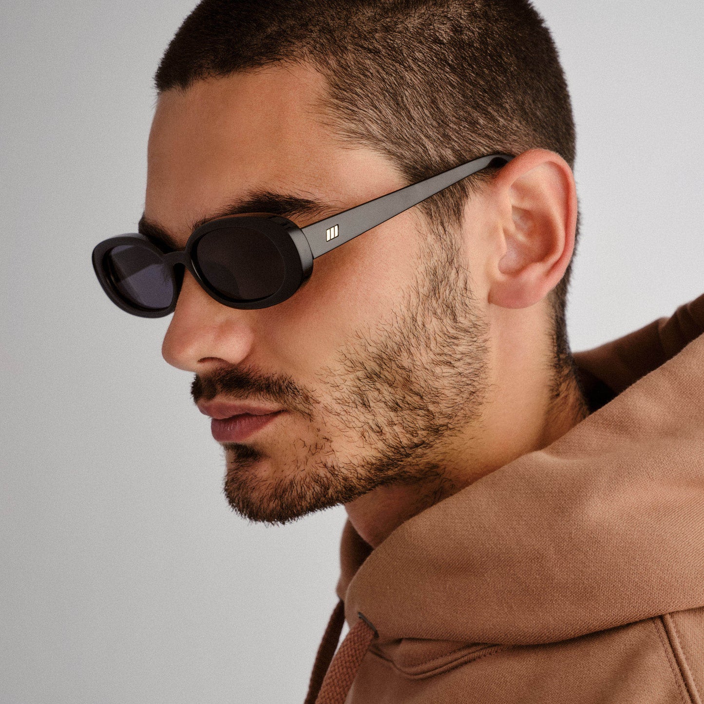 Le Specs Outta Love + Global Fit Sunglasses | Black Smoke Mono