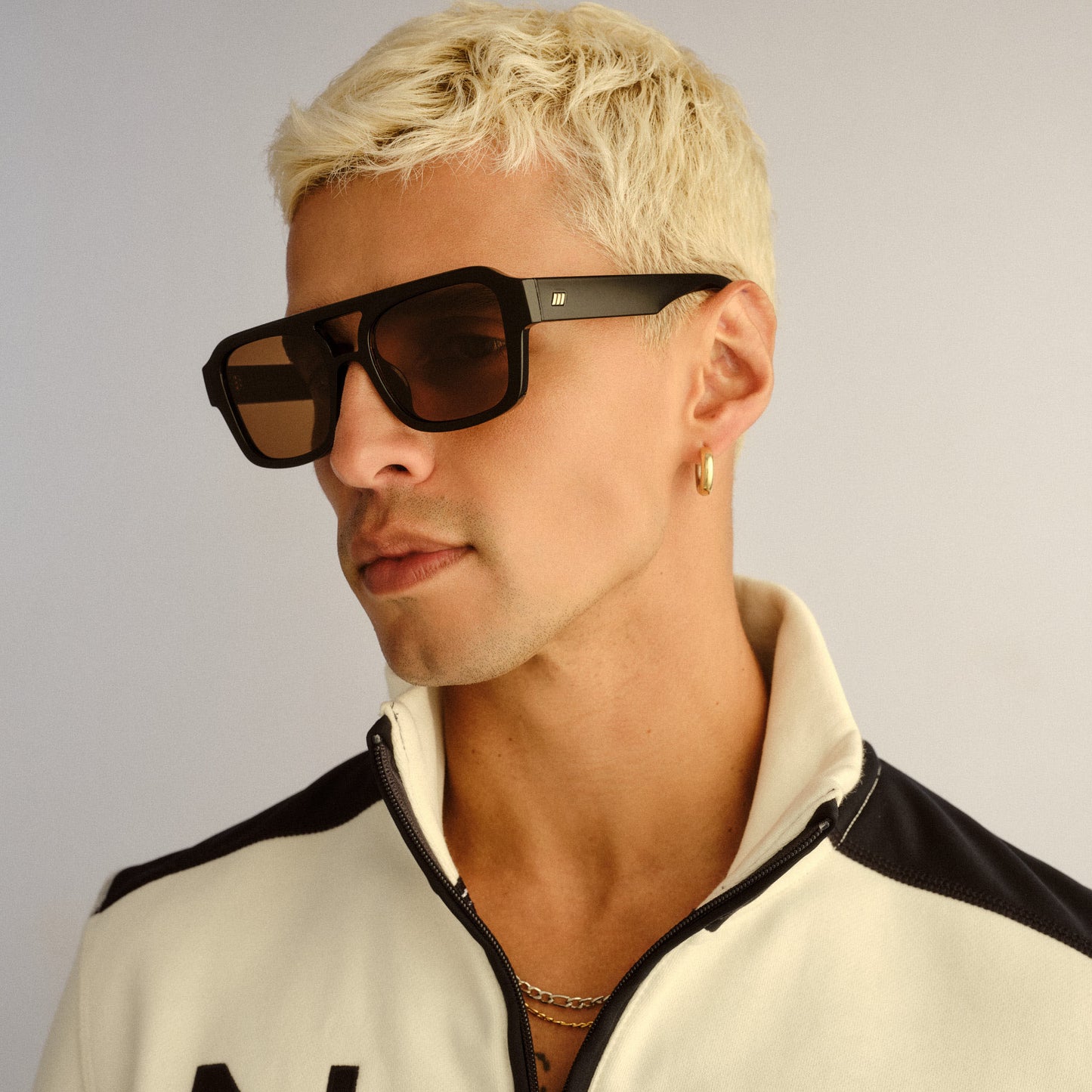 Le Specs Subzero + Global Fit Sunglasses | Black Brown Mono Polarized