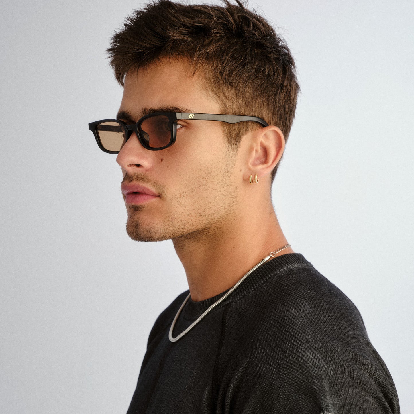 Le Specs Echelon + Global Fit Sunglasses | Black Tan Tint