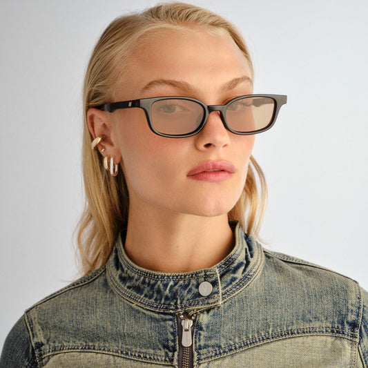 Le Specs Echelon + Global Fit Sunglasses | Black Tan Tint