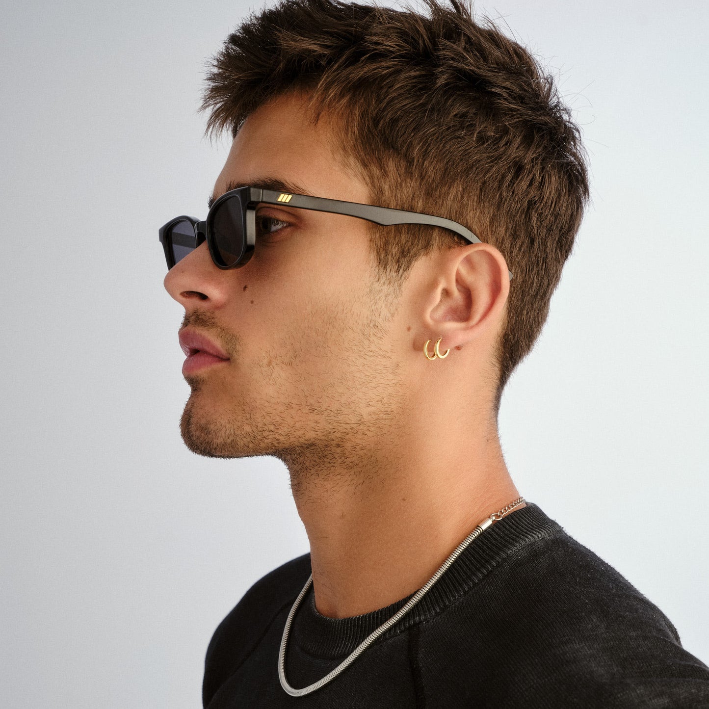Le Specs Echelon + Global Fit Sunglasses | Black Smoke Mono