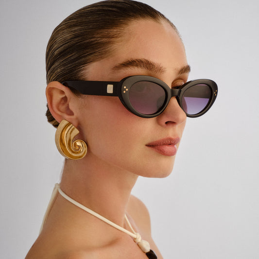 Le Specs Tootsie + Global Fit Sunglasses | Black