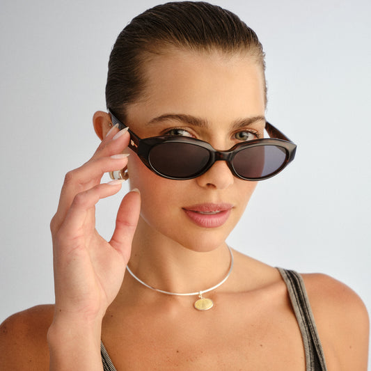 Le Specs Le Bijou + Global Fit Sunglasses | Dark Tort Smoke Mono