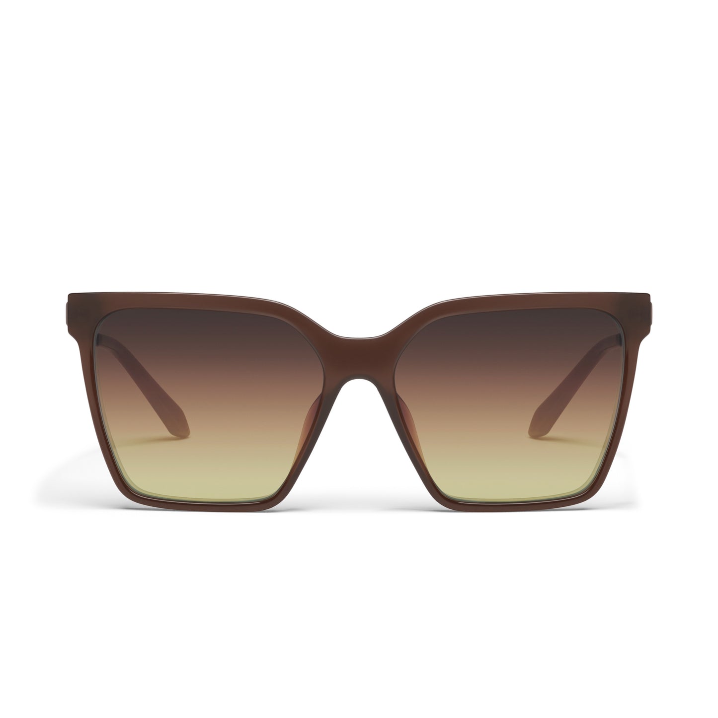 QUAY Level Up Remixed Sunglasses - Dark Brown/Bronze Glow