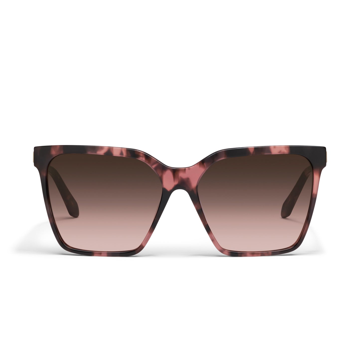 QUAY Level Up Remixed Sunglasses - Rose Tort/Brown Rose