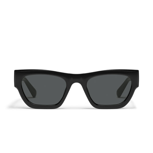 QUAY Nice Try Sunglasses - Black/Smoke