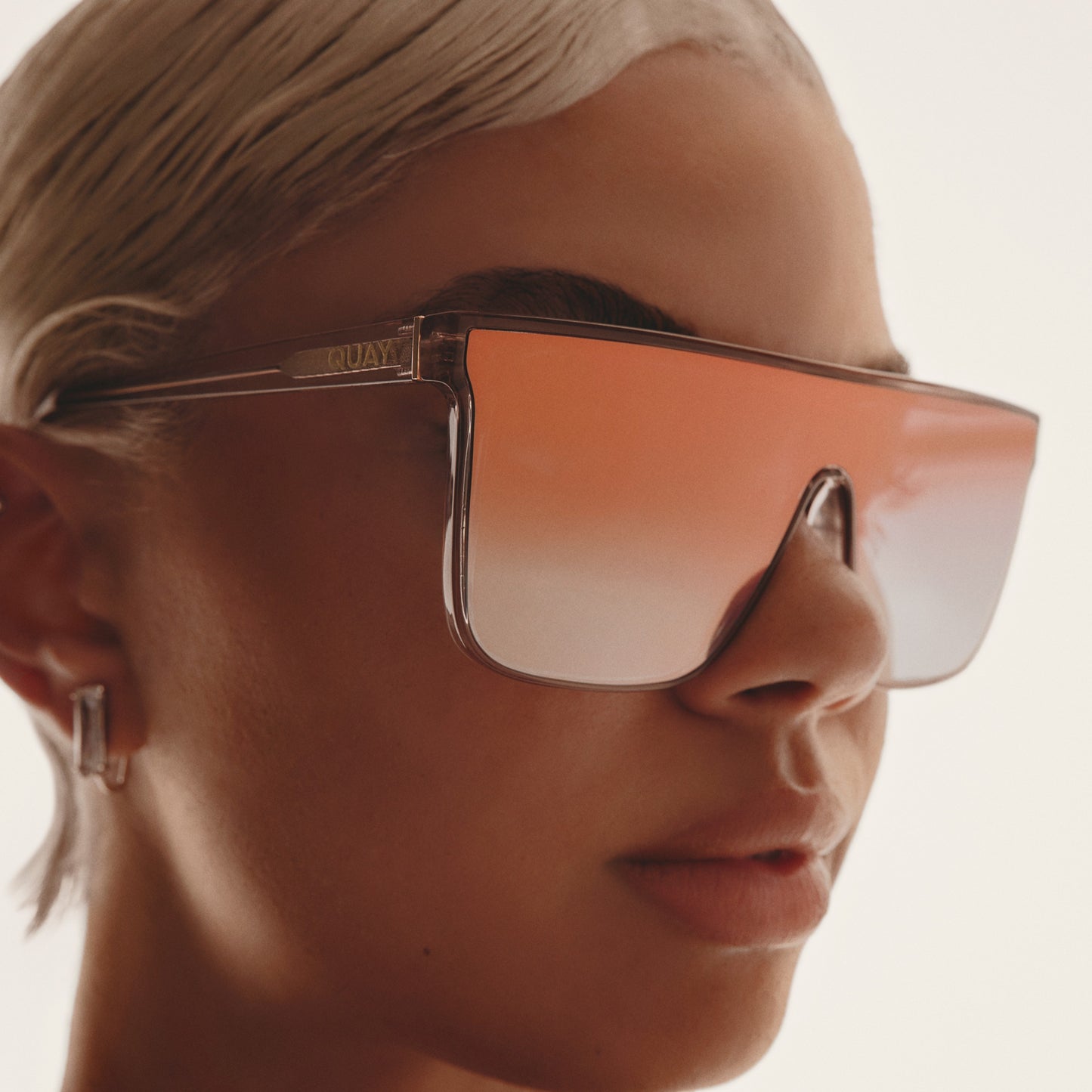 QUAY Nightfall Adorned Sunglasses - Doe/Light Peony (Limited Edition)