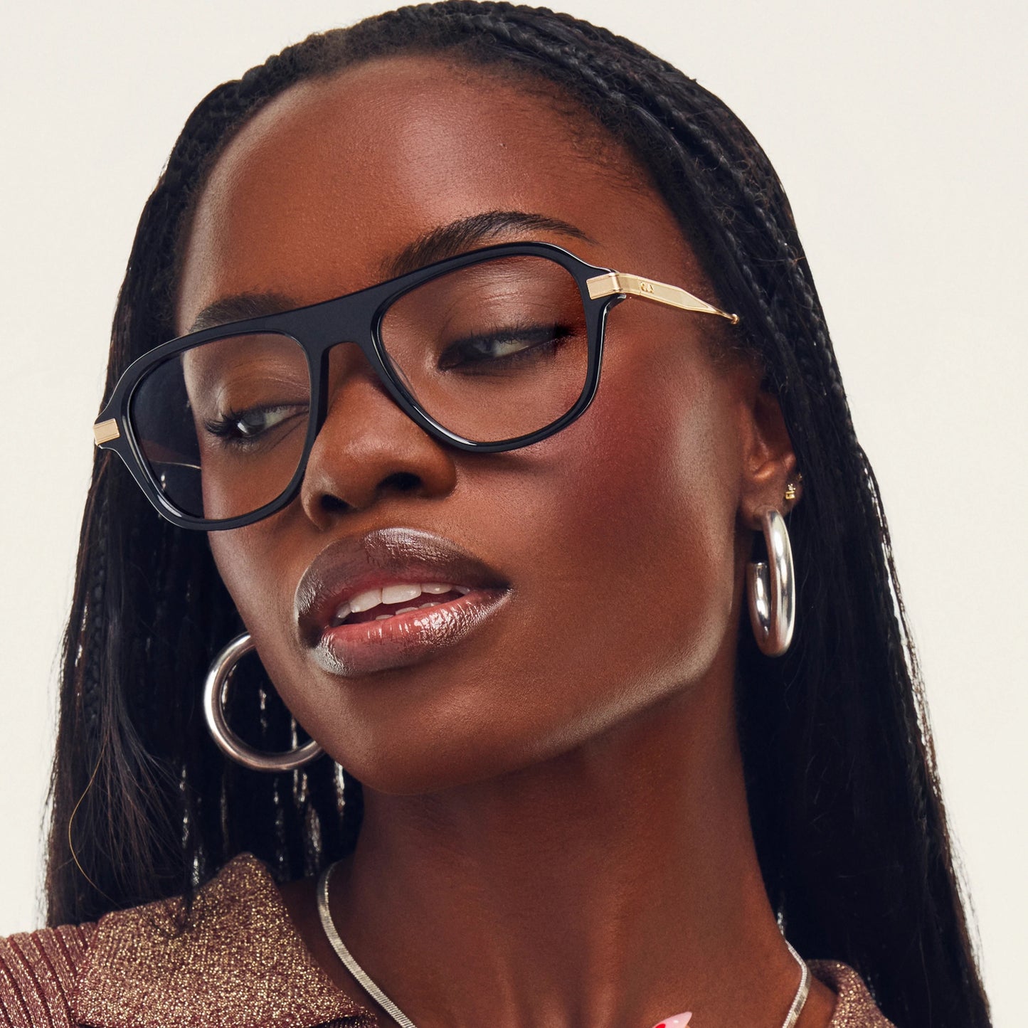 QUAY Not Sorry Optical Eyeglasses - Coffee Swirl (Exclusively In-Store)