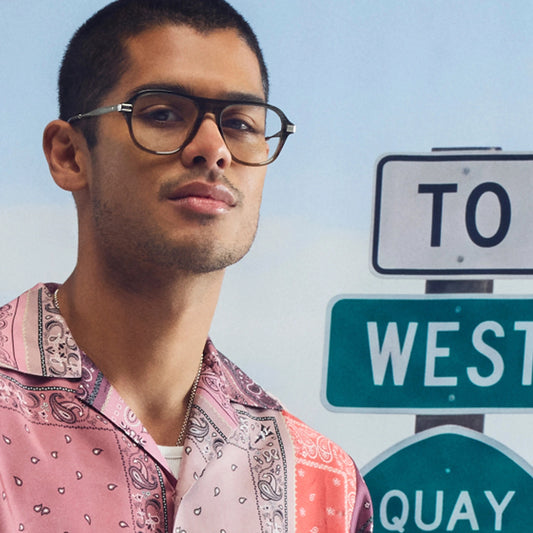 QUAY Not Sorry Optical Eyeglasses - Green Demi (Exclusively In-Store)