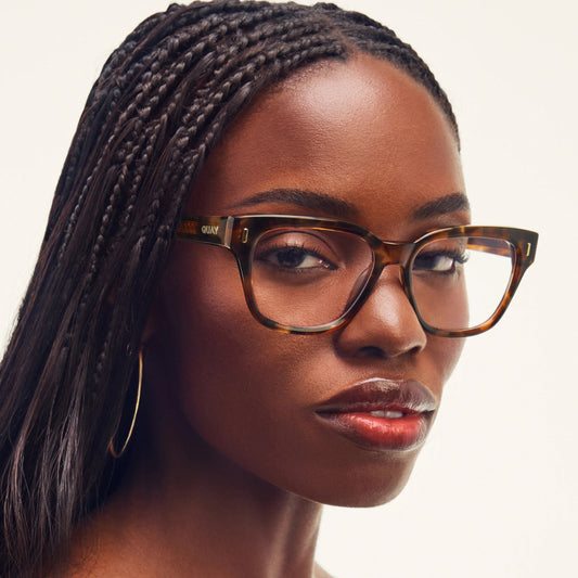 QUAY On My Mind Optical Eyeglasses - Amber Tort (Exclusively In-Store)