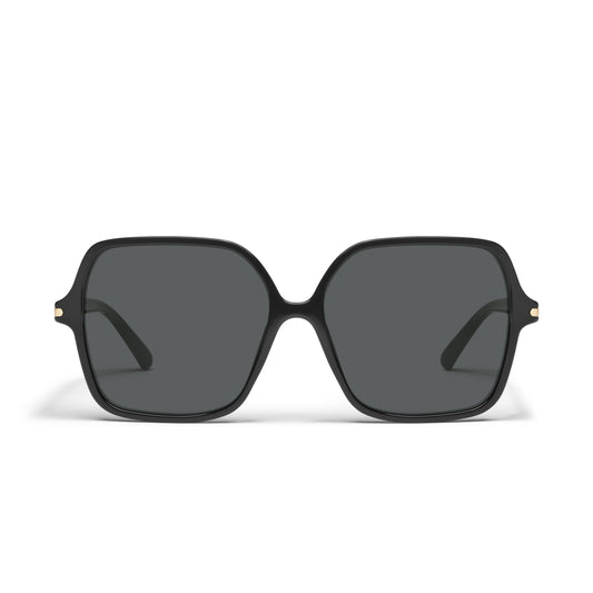 QUAY Press Tour Sunglasses - Black/Smoke