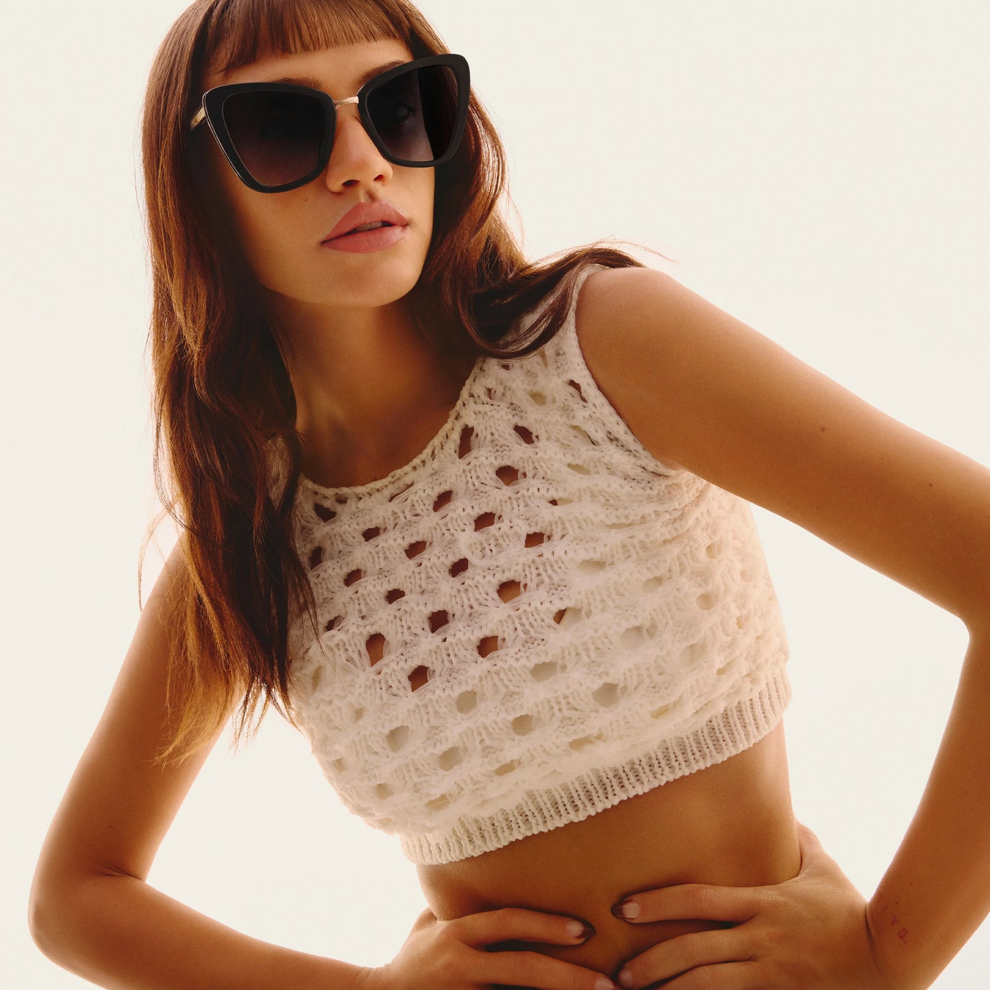 QUAY All Talk Sunglasses - Neutral Tort/Brown