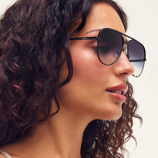 QUAY High Key Extra Large Sunglasses - Chocolate/Dark Brown