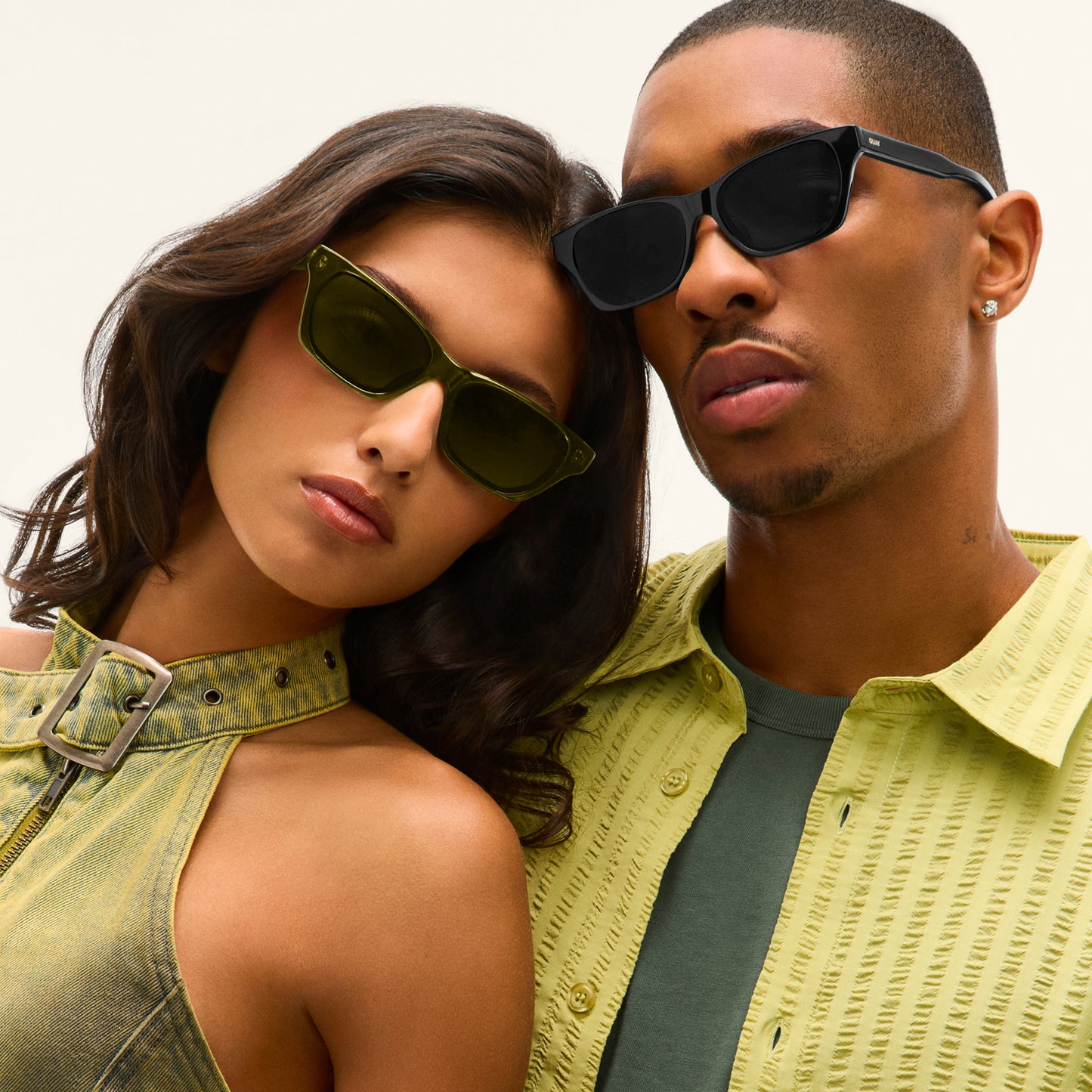 QUAY In The City Sunglasses - Olive/Olive