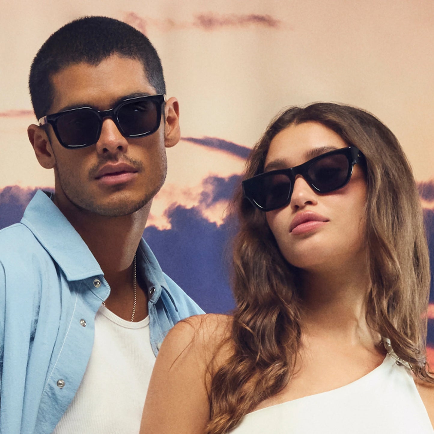 QUAY Nice Try Sunglasses - Sepia Ombre/Brown