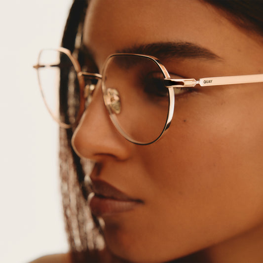 QUAY On Mute Optical Eyeglasses - Chocolate (Exclusively In-Store)