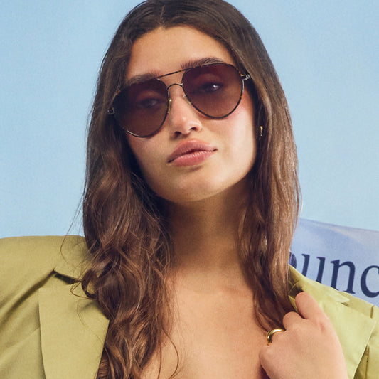 QUAY Say Less Sunglasses - Dark Tort/Brown Fawn