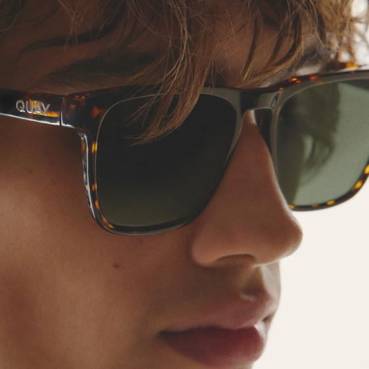 QUAY Unplugged Sunglasses - Oat/Brown Polarized