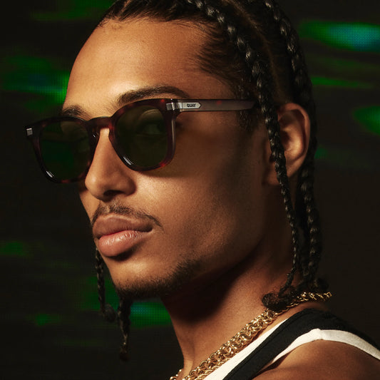 QUAY Weekender Sunglasses - Dark Tortoise/Green
