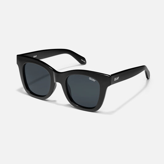 QUAY After Hours Sunglasses - Shiny Black/Smoke Polarized