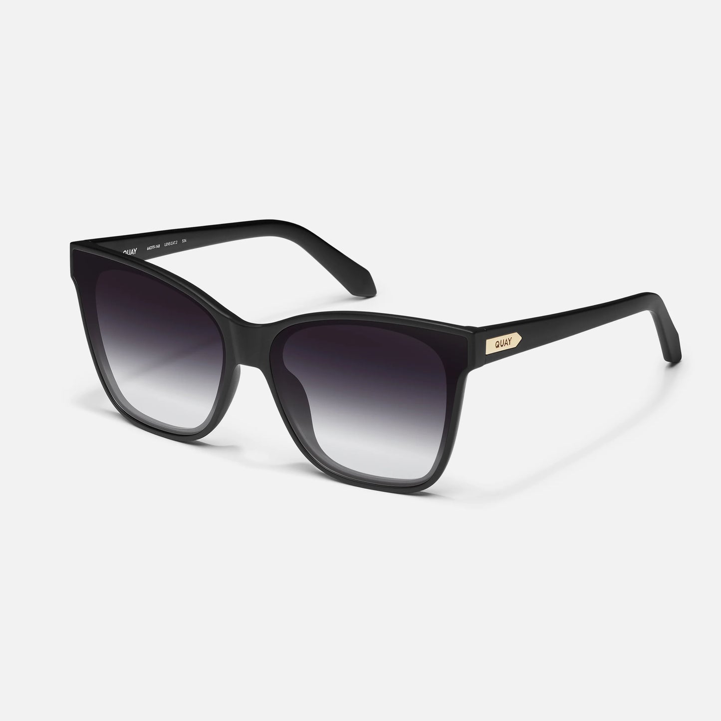QUAY After Party Sunglasses - Matte Black/Black Fade