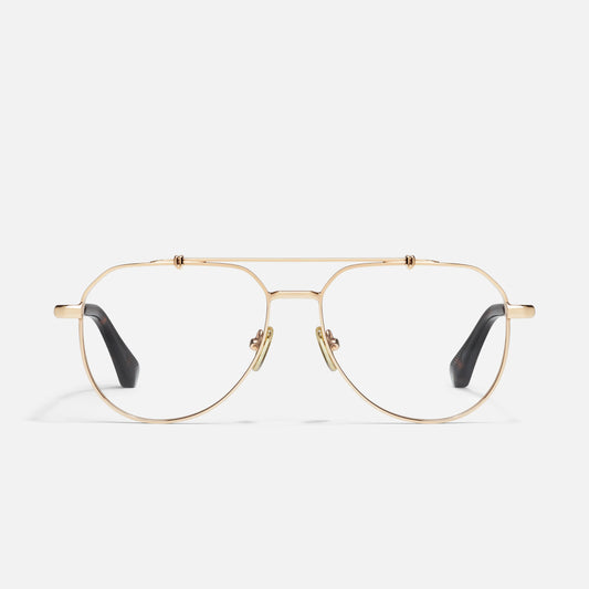 QUAY All Caps Optical Eyeglasses - Gold (Exclusively In-Store)