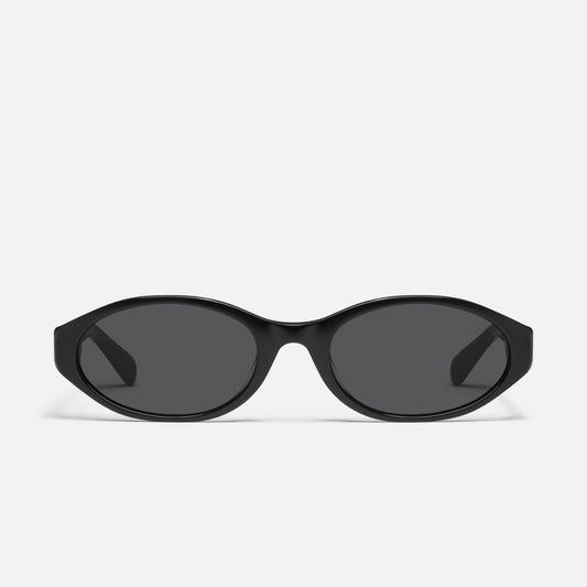 QUAY Aura Points Sunglasses - Black/Smoke
