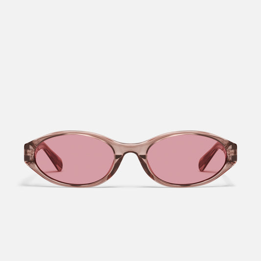 QUAY Aura Points Sunglasses - Doe/Peony
