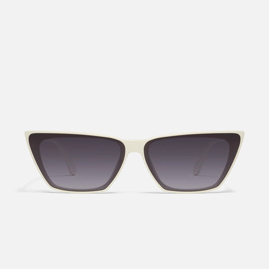 QUAY Bad Habit Sunglasses - Bone/Smoke