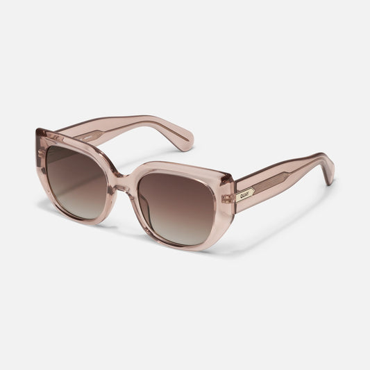 QUAY Busy Busy Sunglasses - Doe/Brown